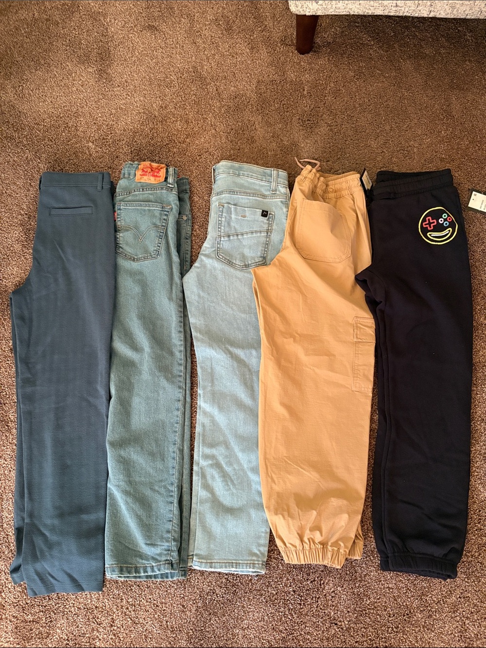 Lot of 5 - size 12 Boys Pants
